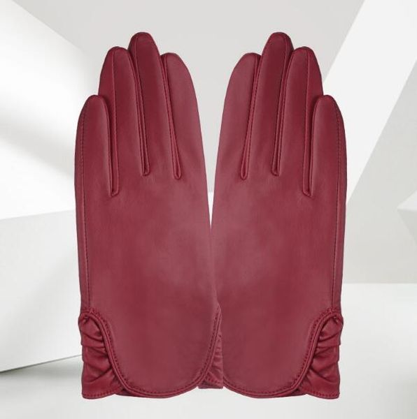 five fingers gloves women' spring autumn genuine leather lady' natural driving glove r3439, Blue;gray
five fingers gloves women' spring autumn genuine leather lady' natural driving glove r3439, Blue;gray