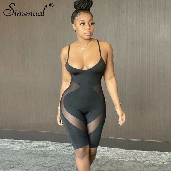 simenual mesh patchwork solid skinny women rompers strap sporty casual biker shorts playsuits bodycon workout summer playsuit y200822, Black;white
simenual mesh patchwork solid skinny women rompers strap sporty casual biker shorts playsuits bodycon workout summer playsuit y200822, Black;white