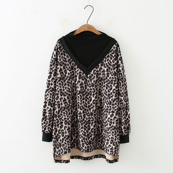 leopard plus female printed long sleeve big spring size casual pullovers shirts n740, White
leopard plus female printed long sleeve big spring size casual pullovers shirts n740, White