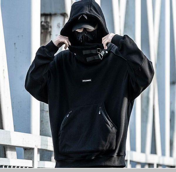 fishmouth hoodie for men with velvety and loose hip hop popular logo zipper detachable hood jacket, Black
fishmouth hoodie for men with velvety and loose hip hop popular logo zipper detachable hood jacket, Black
