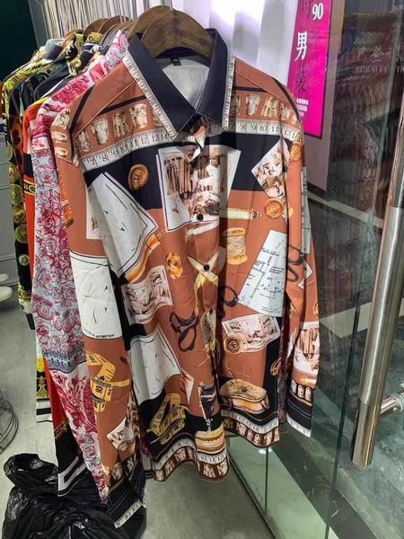 men's casual shirts zk01199 fashion 2021 runway luxury european design party style clothing, White;black
men's casual shirts zk01199 fashion 2021 runway luxury european design party style clothing, White;black