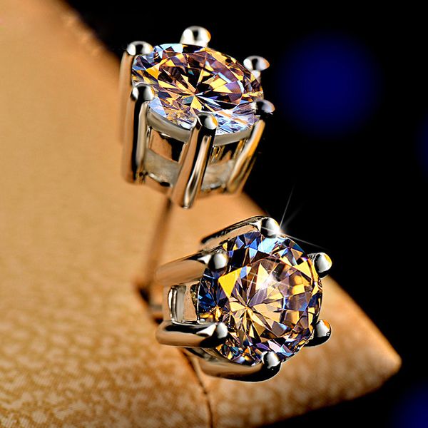 4-6mm shining s925 sterling silver stud earrings bling white zircon diamond stone earrings 18k gold plated jewelry wholesale, Golden;silver
4-6mm shining s925 sterling silver stud earrings bling white zircon diamond stone earrings 18k gold plated jewelry wholesale, Golden;silver