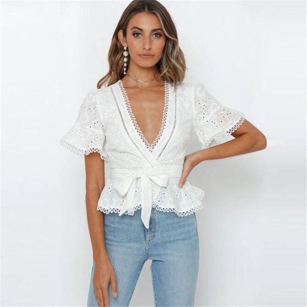 women fashion trumpet sleeve white fresh solid color embroidery lace hollow bandage t-shirt casual flare sleeve t shirt ljfn
women fashion trumpet sleeve white fresh solid color embroidery lace hollow bandage t-shirt casual flare sleeve t shirt ljfn