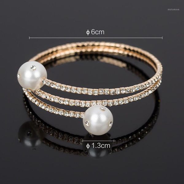 zircon double natural white pearl round beads rhinestone crystal bangle super anti-fading metal luxury jewelry women bracelets1, Black
zircon double natural white pearl round beads rhinestone crystal bangle super anti-fading metal luxury jewelry women bracelets1, Black