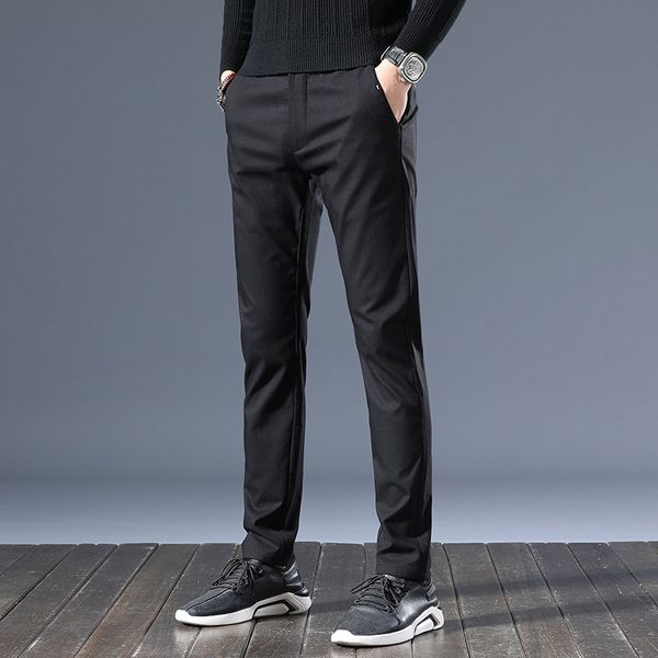 casual 2020 new business straight trousers slim korean elastic waist sports pants men's wear, Black
casual 2020 new business straight trousers slim korean elastic waist sports pants men's wear, Black