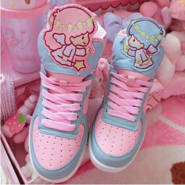 anime harajuku cute lolita women's little twin star high shoes casual cartoon sneakers, Black
anime harajuku cute lolita women's little twin star high shoes casual cartoon sneakers, Black