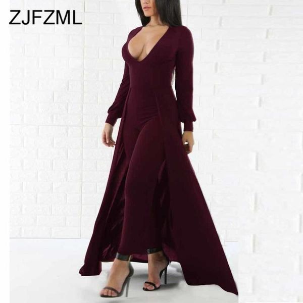office lady solid deep v neck long sleeve overalls fashion bodycon rompers womens jumpsuit elegant stretchy slim fit bodysuits, Black;white
office lady solid deep v neck long sleeve overalls fashion bodycon rompers womens jumpsuit elegant stretchy slim fit bodysuits, Black;white