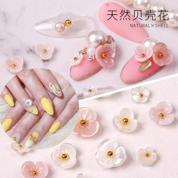 20pcs japanese natural shell white pink petal flower nail art manicure nail art accessories diy decorations charms, Silver;gold
20pcs japanese natural shell white pink petal flower nail art manicure nail art accessories diy decorations charms, Silver;gold