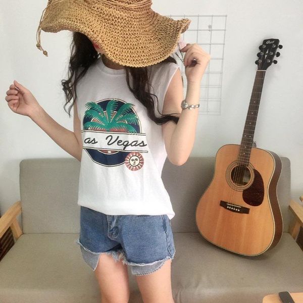 fashion summer women vest landscape map loose round neck sleeveless t-shirt shirt bottoming shirt1, White
fashion summer women vest landscape map loose round neck sleeveless t-shirt shirt bottoming shirt1, White