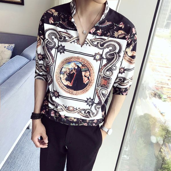 casual mens club summer clothes new pattern flower shirt social slim fit dress shirts camisa masculina ropa de hombre c1212, White;black
casual mens club summer clothes new pattern flower shirt social slim fit dress shirts camisa masculina ropa de hombre c1212, White;black
