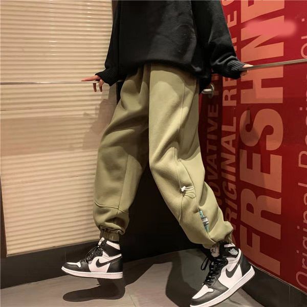 extra thick warm pants ins hip strappy pants for men winter plus velvet korean hip casual pants for women with small feet of charge s-2, Black
extra thick warm pants ins hip strappy pants for men winter plus velvet korean hip casual pants for women with small feet of charge s-2, Black
