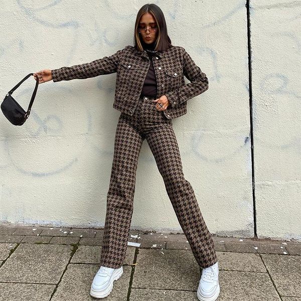 women pants capri houndstooth 90s streetwear cargo pant y2k aesthetic straight trousers slim joggers high waist female vintage1, Black;white
women pants capri houndstooth 90s streetwear cargo pant y2k aesthetic straight trousers slim joggers high waist female vintage1, Black;white