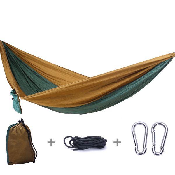 270*140cm portable double hammock outdoor camping hanging bed parachute survival garden furniture leisure sleeping bed
270*140cm portable double hammock outdoor camping hanging bed parachute survival garden furniture leisure sleeping bed