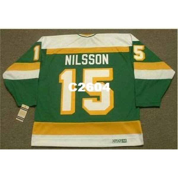 men #15 kent nilsson minnesota north stars 1985 ccm vintage retro home hockey jersey or custom any name or number retro jersey, Black
men #15 kent nilsson minnesota north stars 1985 ccm vintage retro home hockey jersey or custom any name or number retro jersey, Black
