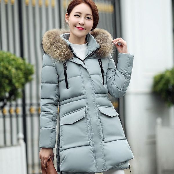 women's down & parkas nice women winter jackets cotton hooded coat plus size mujer coats long fashion female fur collar, Black
women's down & parkas nice women winter jackets cotton hooded coat plus size mujer coats long fashion female fur collar, Black