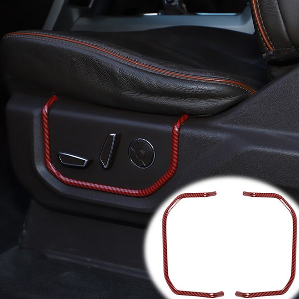 red carbon fiber car seat adjustment switch decorative frame 2pc for ford f150 15+
red carbon fiber car seat adjustment switch decorative frame 2pc for ford f150 15+