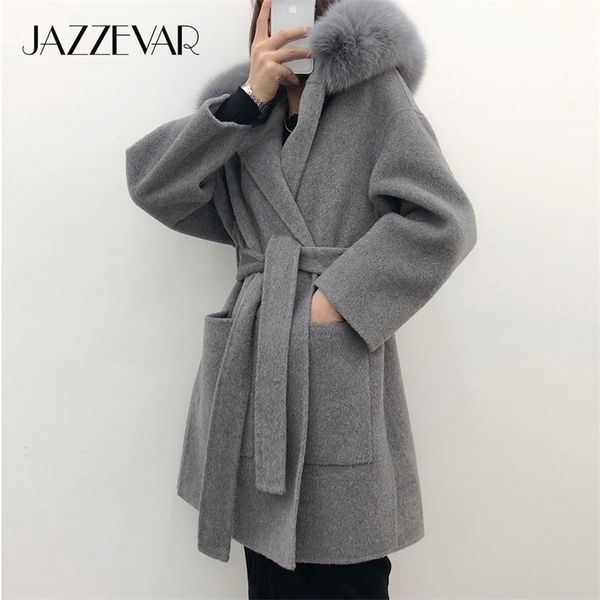 jazzevar winter jacket casual women real fox fur coat cashmere double faced wool outerwear ladies oversized hooded coats 201222, Black
jazzevar winter jacket casual women real fox fur coat cashmere double faced wool outerwear ladies oversized hooded coats 201222, Black