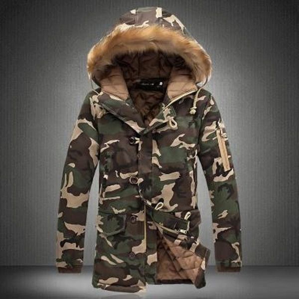 men's down & parkas warm jacket winter couples wear camouflage big fur collar mid-length padded coat men and women thick outdoor man ho, Black
men's down & parkas warm jacket winter couples wear camouflage big fur collar mid-length padded coat men and women thick outdoor man ho, Black