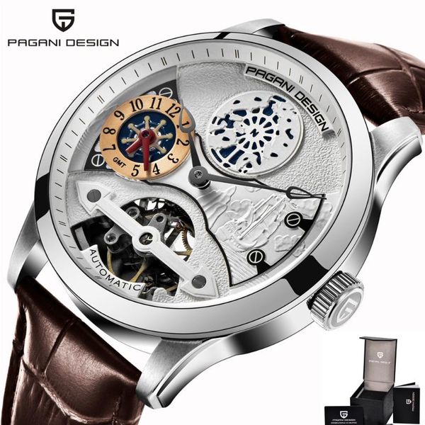 gold 1635 a tourbillon automatic watch men pagani design mechanical mens watches genuine leather male clock waterproof 30m reloj hombre new, Slivery;brown
gold 1635 a tourbillon automatic watch men pagani design mechanical mens watches genuine leather male clock waterproof 30m reloj hombre new, Slivery;brown
