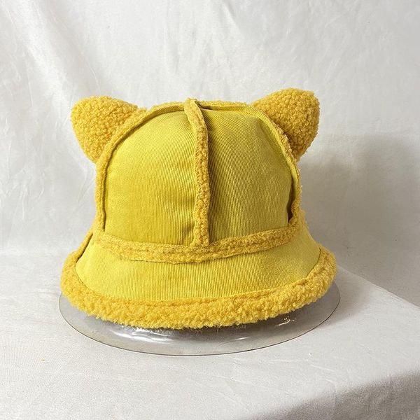 female wide deerskin cashmere lamb hair cat ear fisherman hat female winter student solid color wild cute pot hat, Blue;gray
female wide deerskin cashmere lamb hair cat ear fisherman hat female winter student solid color wild cute pot hat, Blue;gray