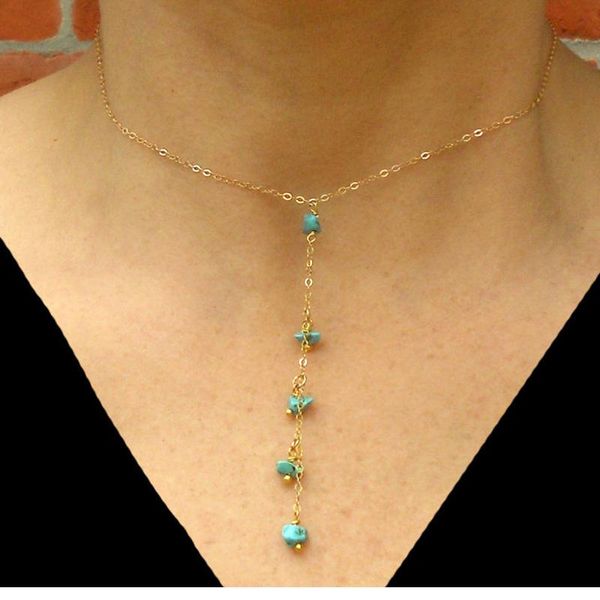 2020 new necklace trendy simple bohemia nature stone green color stone lariat y necklace statement choker jewelry for women, Silver
2020 new necklace trendy simple bohemia nature stone green color stone lariat y necklace statement choker jewelry for women, Silver