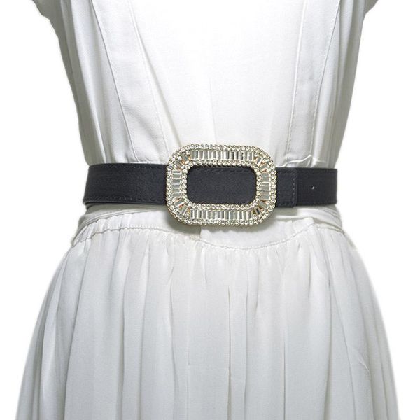 european and american popular new crystal inlaid decorative waistband women's all match a pair of buckles faux leather belt wm, Black;brown
european and american popular new crystal inlaid decorative waistband women's all match a pair of buckles faux leather belt wm, Black;brown