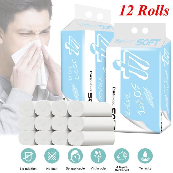 12 rolls сильная мягкая туалетная бумага ванна тканевые кожи дружественные ткани чистящие бумаги ванная комната гостиная салфетка роллатная
12 rolls сильная мягкая туалетная бумага ванна тканевые кожи дружественные ткани чистящие бумаги ванная комната гостиная салфетка роллатная