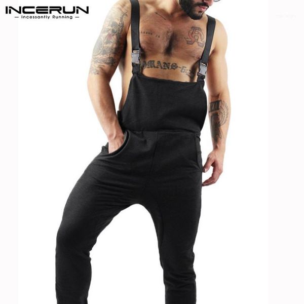 incerun fashion men jumpsuit joggers casual overalls plain trousers adjustable straps suspenders pants street rompers men 20191, Black
incerun fashion men jumpsuit joggers casual overalls plain trousers adjustable straps suspenders pants street rompers men 20191, Black