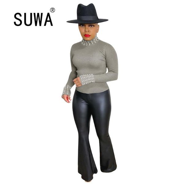 solid color pearl patchwork autumn winter fashion knitted high neck long sleeve pullover sweat retro women clothes, White
solid color pearl patchwork autumn winter fashion knitted high neck long sleeve pullover sweat retro women clothes, White