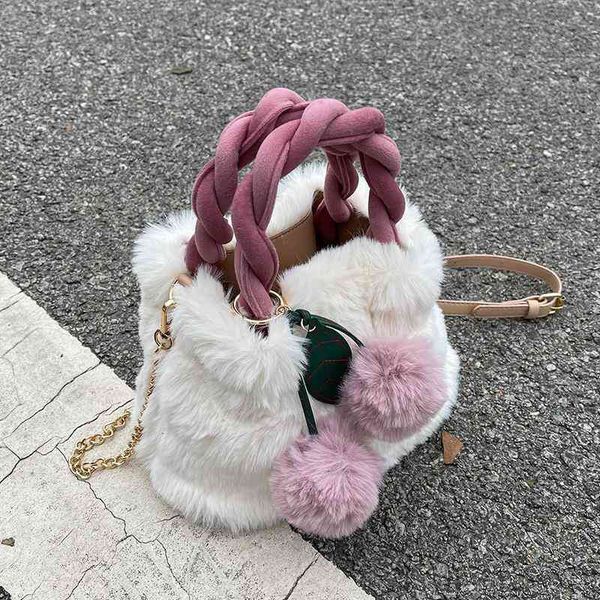 cute plush bag female 2021 autumn winter new versatile ins chain messenger bag fashion portable bucket
cute plush bag female 2021 autumn winter new versatile ins chain messenger bag fashion portable bucket