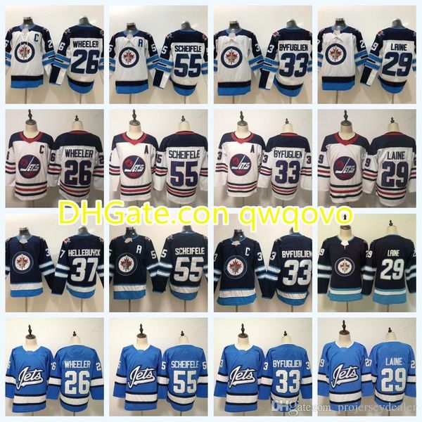 29 patrik laine winnipeg jets 2019 third jersey 55 mark scheifele 26 blake wheeler 37 connor hellebuyck 33 dustin heritage hockey jersey, Black;red
29 patrik laine winnipeg jets 2019 third jersey 55 mark scheifele 26 blake wheeler 37 connor hellebuyck 33 dustin heritage hockey jersey, Black;red