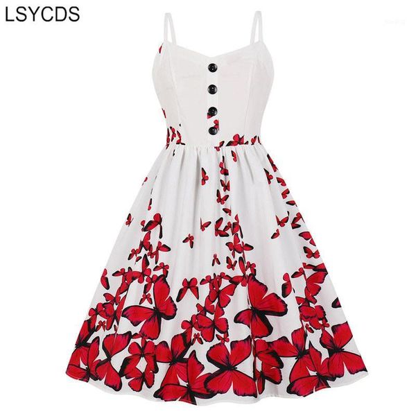 lsycds spaghetti strap women dress fit and flare pleated cute dress butterfly print summer high waist retro1, Black;gray
lsycds spaghetti strap women dress fit and flare pleated cute dress butterfly print summer high waist retro1, Black;gray