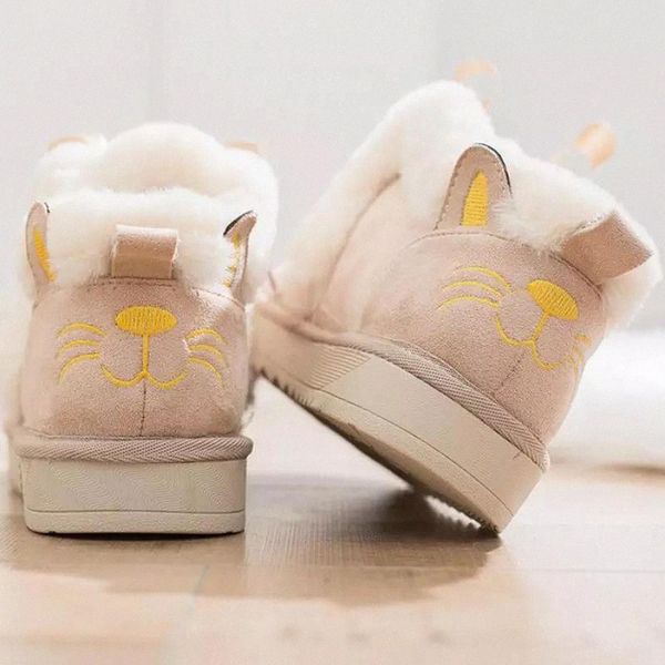Boots Winter Shoes Women Ankle Boots Embroidery Cat Warm Plush Snow Lady Flat Botas Mujer Moccasins Slip-on Woman's #Ze1E, Black
Boots Winter Shoes Women Ankle Boots Embroidery Cat Warm Plush Snow Lady Flat Botas Mujer Moccasins Slip-on Woman's #Ze1E, Black