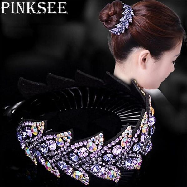 pinksee creative 14 colors rhinestone leaves hairpins women hair clips openwork elegant crystal twist round barrette headwear, Golden;silver
pinksee creative 14 colors rhinestone leaves hairpins women hair clips openwork elegant crystal twist round barrette headwear, Golden;silver