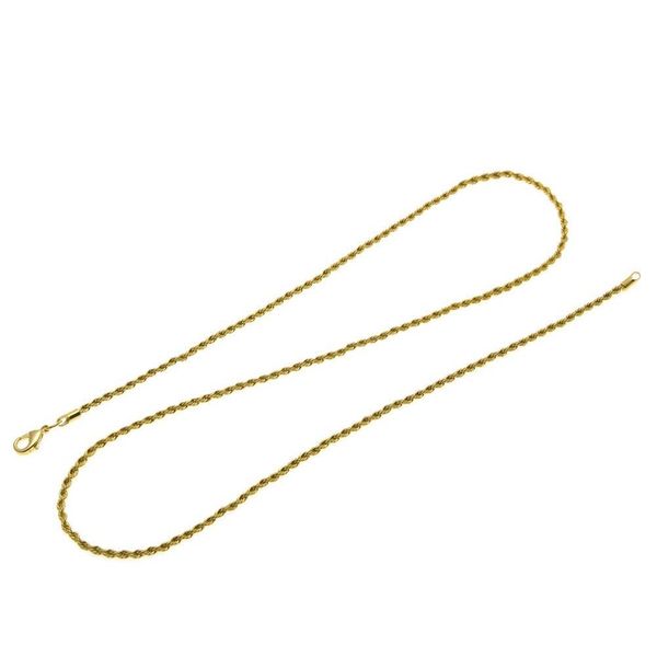 brand diy chains necklace for pendant men/women jewelry gold color stainless steel 3mm twisted rope chain wholesale b9u0g, Black
brand diy chains necklace for pendant men/women jewelry gold color stainless steel 3mm twisted rope chain wholesale b9u0g, Black