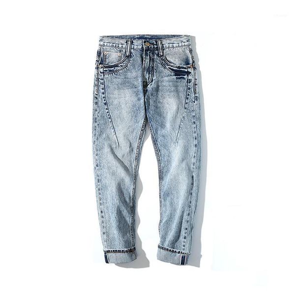 2020 new style for autumn and winter men's slim-fit jeans men's washed denim (ankle-length pants) blue jeans1
2020 new style for autumn and winter men's slim-fit jeans men's washed denim (ankle-length pants) blue jeans1
