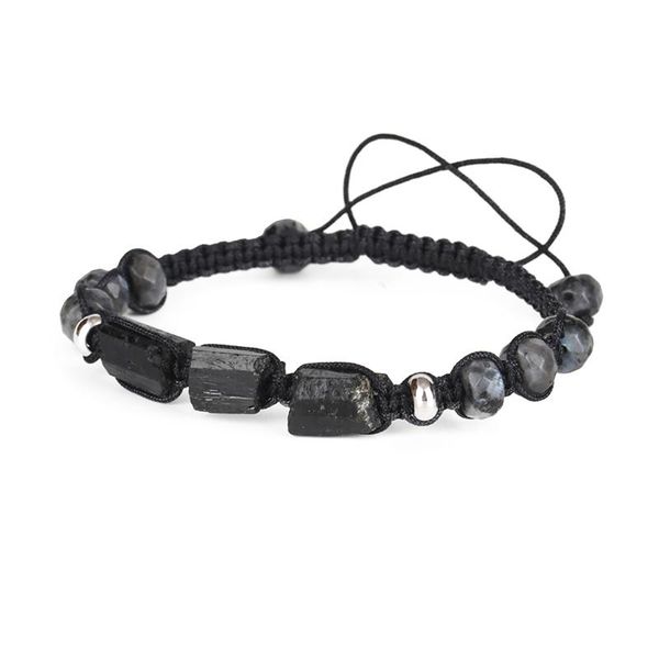 natural rough black tourmaline healing stone bead squat labradorite nylon rope adjustable weave bracelet woman man
natural rough black tourmaline healing stone bead squat labradorite nylon rope adjustable weave bracelet woman man