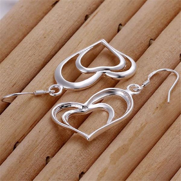 cute double heart lovely silver color earrings selling fashion jewelry girls valentine's day gift h bbydyb, Golden
cute double heart lovely silver color earrings selling fashion jewelry girls valentine's day gift h bbydyb, Golden