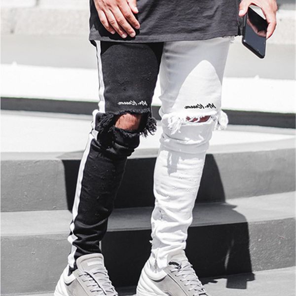 maoxzon men's trend letter hole slim ny patchwork new casual athleisure sportswear jogger pencil pants for youth male, Black
maoxzon men's trend letter hole slim ny patchwork new casual athleisure sportswear jogger pencil pants for youth male, Black