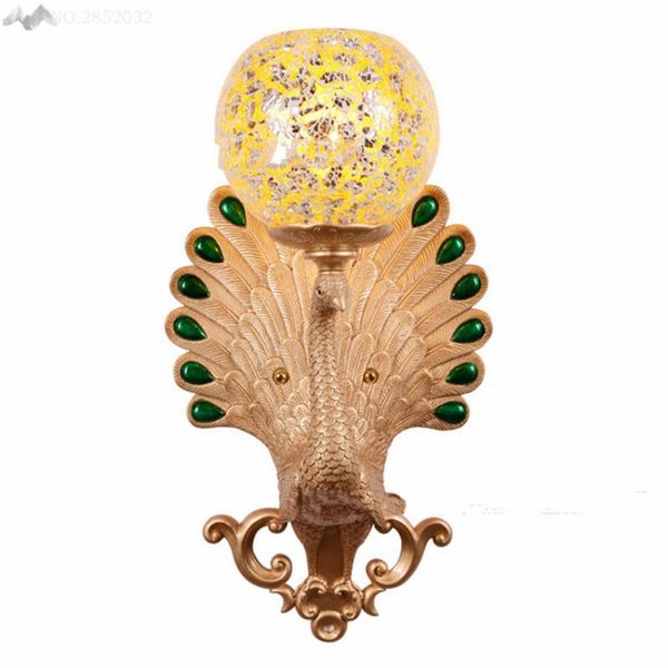 european-style creative retro glass wall lamp peacock wall lights for living room bedside bar bedroom cafe luminaria decoration
european-style creative retro glass wall lamp peacock wall lights for living room bedside bar bedroom cafe luminaria decoration
