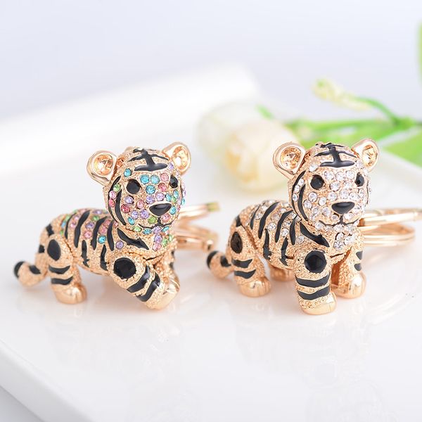 crystal animal women bag accessories creative design cartoon tiger pendant keychain key ring fashion trendy alloy, Silver
crystal animal women bag accessories creative design cartoon tiger pendant keychain key ring fashion trendy alloy, Silver