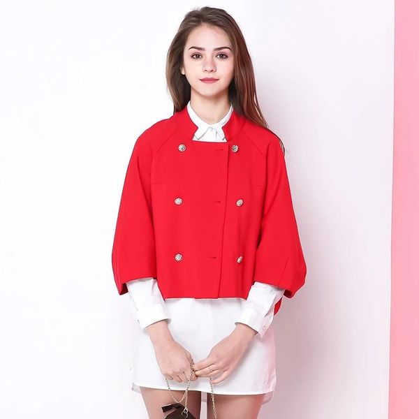 women's jackets preppy short girl coat double breasted uniform jacket women clothes lantern sleeve fashion outerwear button loose blou, Black;brown
women's jackets preppy short girl coat double breasted uniform jacket women clothes lantern sleeve fashion outerwear button loose blou, Black;brown