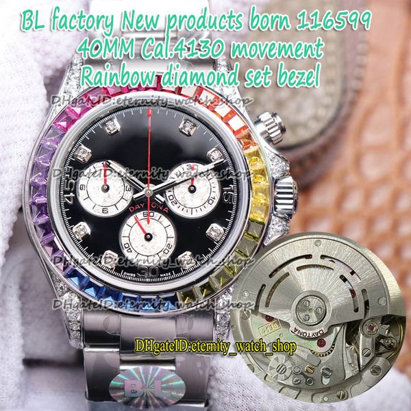 eternity blf latest version rainbow diamond inlay bezel cal.4130 sa4130 chronograph automatic diamonds dial 116599 mens watch 116595 116509, Slivery;brown
eternity blf latest version rainbow diamond inlay bezel cal.4130 sa4130 chronograph automatic diamonds dial 116599 mens watch 116595 116509, Slivery;brown