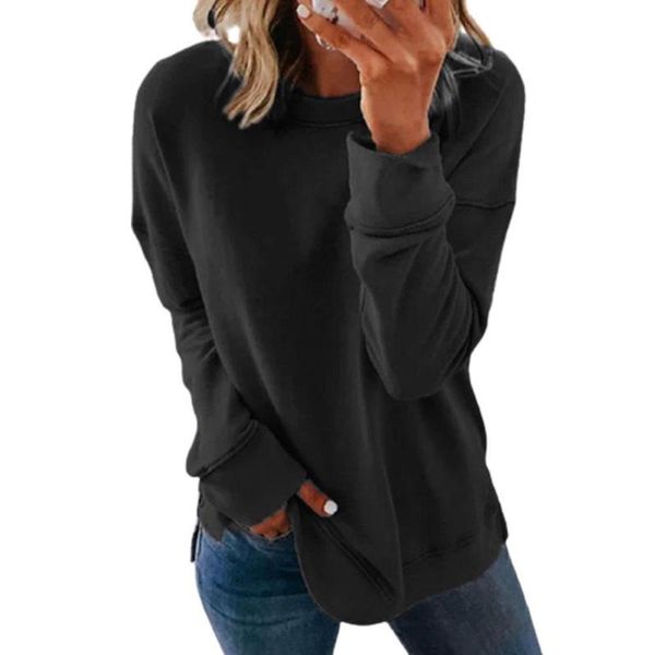 women's hoodies & sweatshirts women casual solid plus size 2021 autumn winter pullovers long sleeve loose t-shirt, Black
women's hoodies & sweatshirts women casual solid plus size 2021 autumn winter pullovers long sleeve loose t-shirt, Black