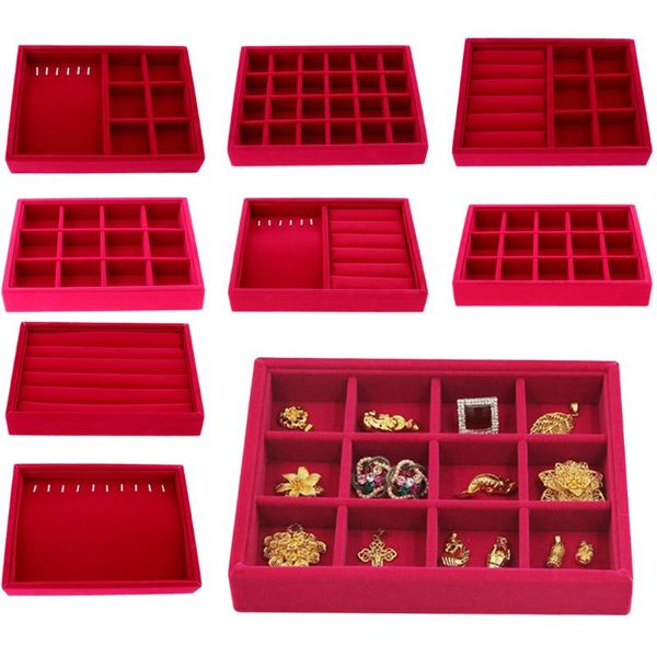 stackable jewelry tray drawer insert display show case dresser organizer for ring stud earrings, Pink;blue
stackable jewelry tray drawer insert display show case dresser organizer for ring stud earrings, Pink;blue