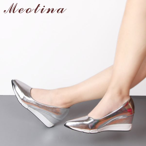 meotina shoes women platform wedges fashion high heel shoes basic wedge heels pointed toe lady shoes sliver pink gold size 34-39 t200525, Black
meotina shoes women platform wedges fashion high heel shoes basic wedge heels pointed toe lady shoes sliver pink gold size 34-39 t200525, Black