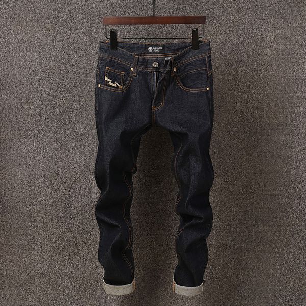 2021 new japanese style fashion slim fit black vintage men denim pants camouflage patch pocket designer jeans yout, Blue
2021 new japanese style fashion slim fit black vintage men denim pants camouflage patch pocket designer jeans yout, Blue
