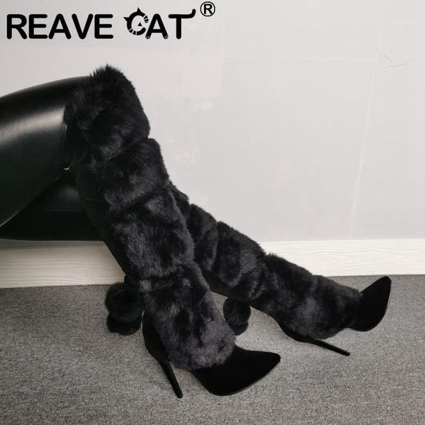 boots reave cat woman winter warm over the knee furry thin high heel pointed toe cross-tied zipper plus size 35-47 casual1, Black
boots reave cat woman winter warm over the knee furry thin high heel pointed toe cross-tied zipper plus size 35-47 casual1, Black