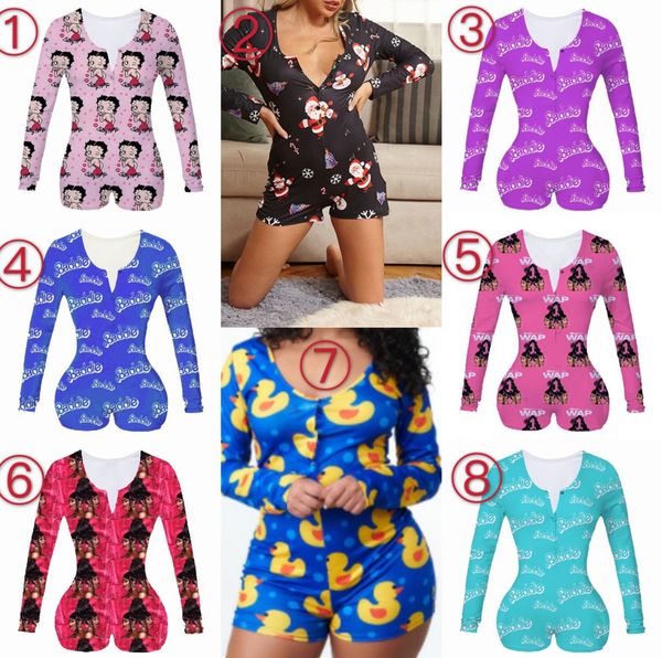 women jumpsuit slim christmas printed home clothes long sleeve letters onesies ladies new fashion v neck rompers 2020 p869, Black;white
women jumpsuit slim christmas printed home clothes long sleeve letters onesies ladies new fashion v neck rompers 2020 p869, Black;white