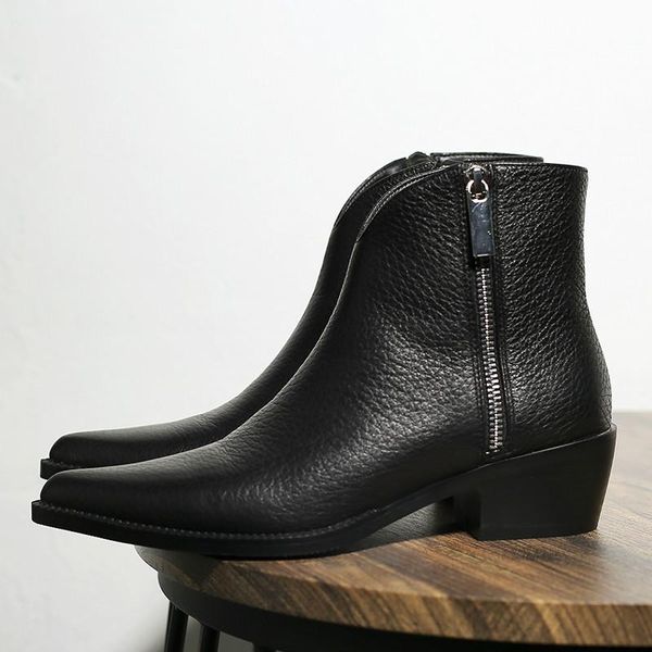 ankle boots genuine leather zipper 2020 new autumn winter fashion lady cow cowhide shoes handmade western boots, Black
ankle boots genuine leather zipper 2020 new autumn winter fashion lady cow cowhide shoes handmade western boots, Black
